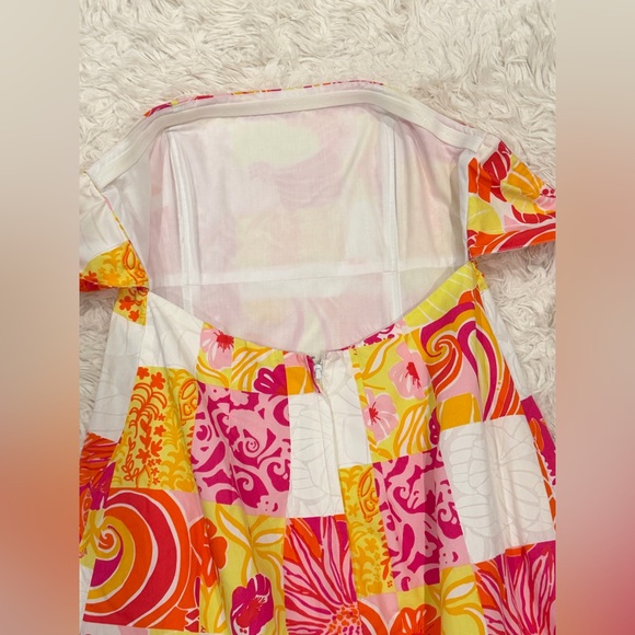 Vintage Lilly Pullizer Women’s Strapless Dress 4 Kings Court Patch White Label - Picture 6 of 6